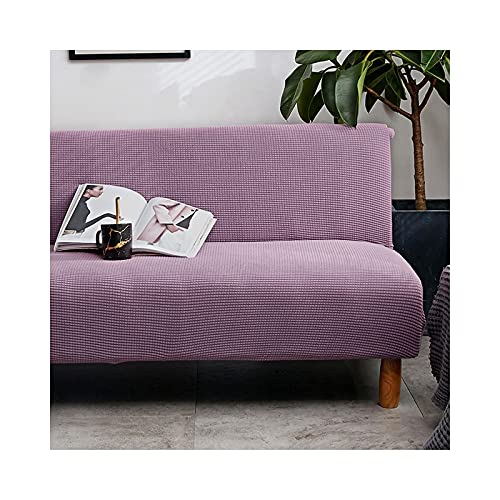 Housse de canapé extensible 160-185cm violet clair couleur unie