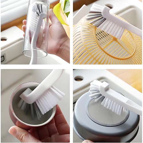Image of Crevice Cleaning Brush 12Pcs, Hard Bristle Deep Cleaning Brushes Supplies for Household use, Kitchen, Bathroom, Corner, Grout, Sink, Cup, Teapot, Bottle, Blender
