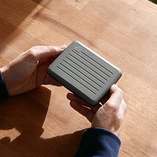 Image of OGON -DESIGNS- Aluminum wallet, Large capacity with metal lock, RFID Protection against fraud and demagnetization, Smart Case OSLO Large model