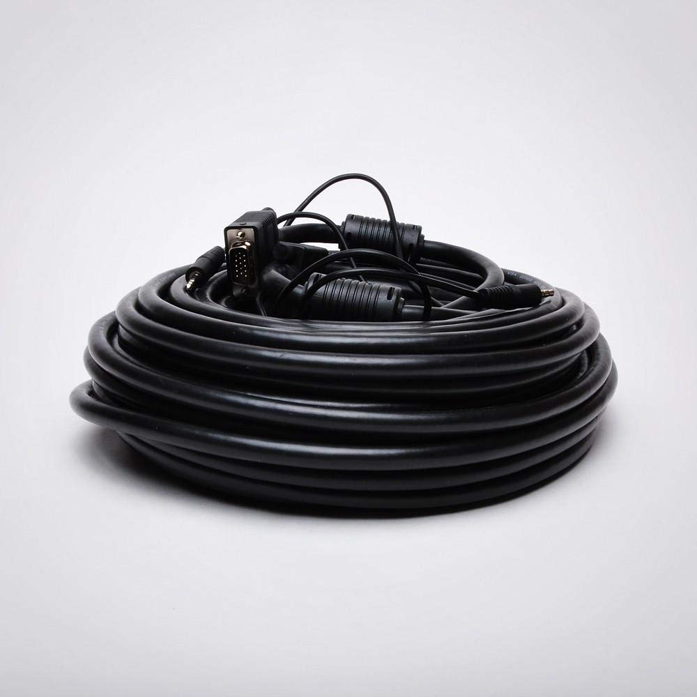 FireFold SVGA Cable with 3.5mm Audio - Double Shielded - Support Resolutions up to 1600x1200.