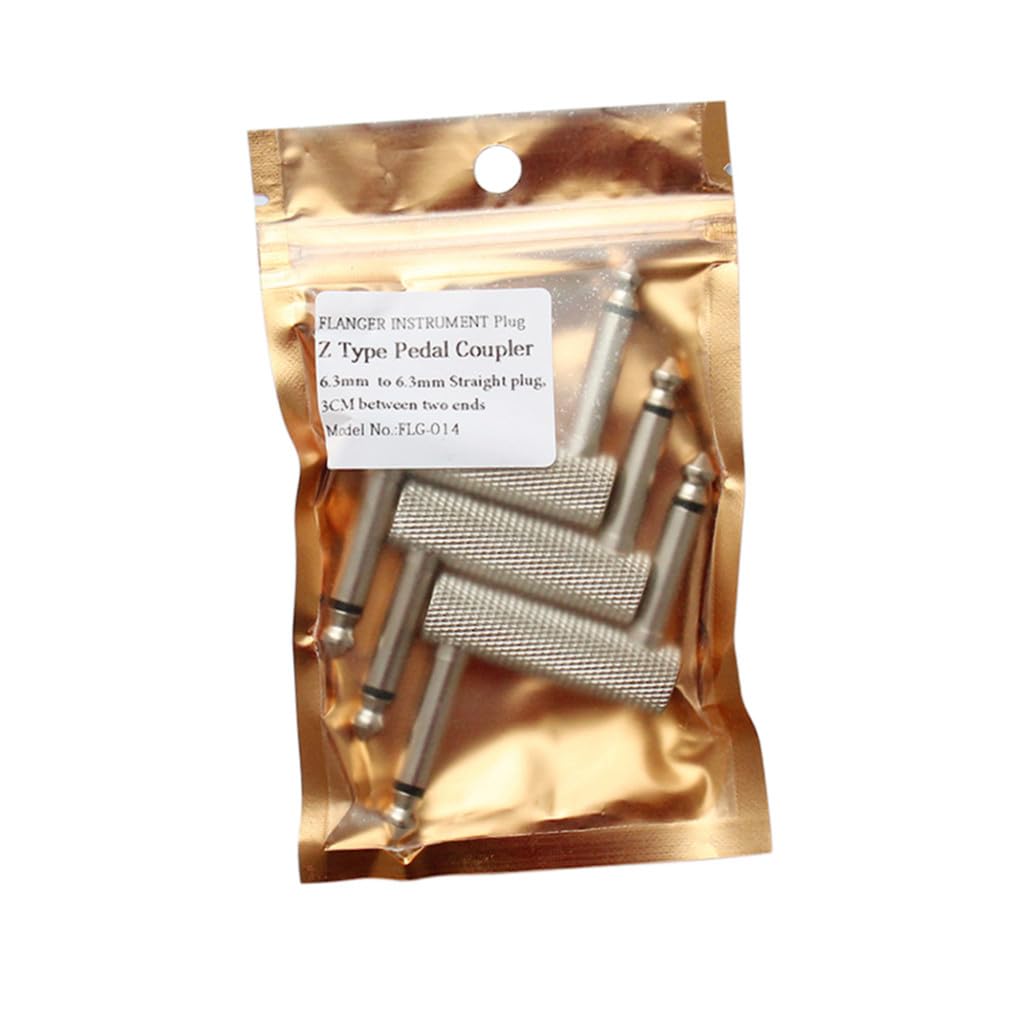 Hemobllo 9pezzi Adattatori Per Effetti Chitarra Doppio Jack Connettori Di Qualità Per Pedali Effettori Accessori Audio Per Chitarra Elettrica