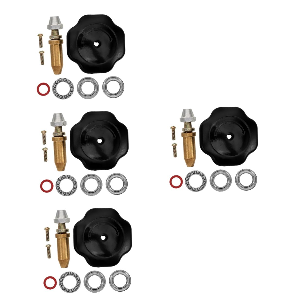 OSALADI 4juegos Válvula De Seguridad para Olla Presión Conjunto De Válvula De Sellado y Escape Compatible Modelos De Olla Presión Resistente Altas Temperaturas Fácil Instalación y