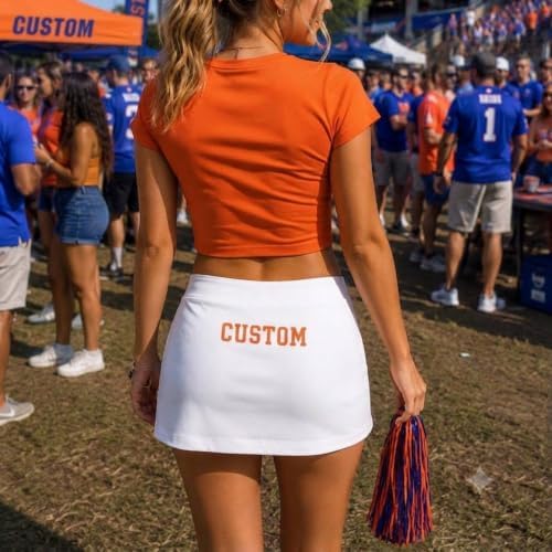 Gifteec Custom College Gameday Outfits Embroidered Skort for Women — view 5