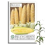Bilicious Bi-Color Sweet Corn Seeds (Zea mays) – 50+ Non-GMO & Heirloom Seeds by Isla’s Garden Seeds...