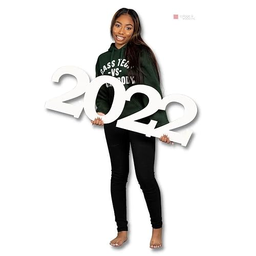 Miniatura 3 de Unpainted 36-Inch 2026 Wooden Photo Prop | Oversized Senior Graduation Sign | Large Class of 2026 Picture Prop for Senior Photos and Parties | DIY