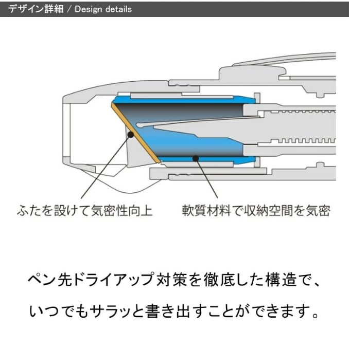 Amazon | プラチナ万年筆 PLATINUM ノック式万年筆 キュリダス