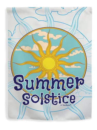 Summer Solstice Flag Summer Solstice Full Sun Double Sided 28x40 House Flag