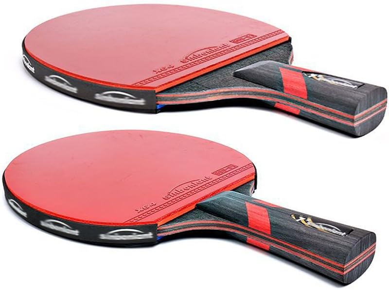 JITEM Professional Ping Pong Paddles, 9-Layer Carbon Bottom Table Tennis Paddles, 7-Star Performance Table Tennis Racket Set for Training and Competition(Color:C), Size