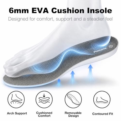 Image of planone Women's Fashion Waterproof Short Chelsea Rain Boots Durable Non Slip Ankle Rubber Boots Work Booties Lightweight Outdoor Garden Shoes with Removable Insole