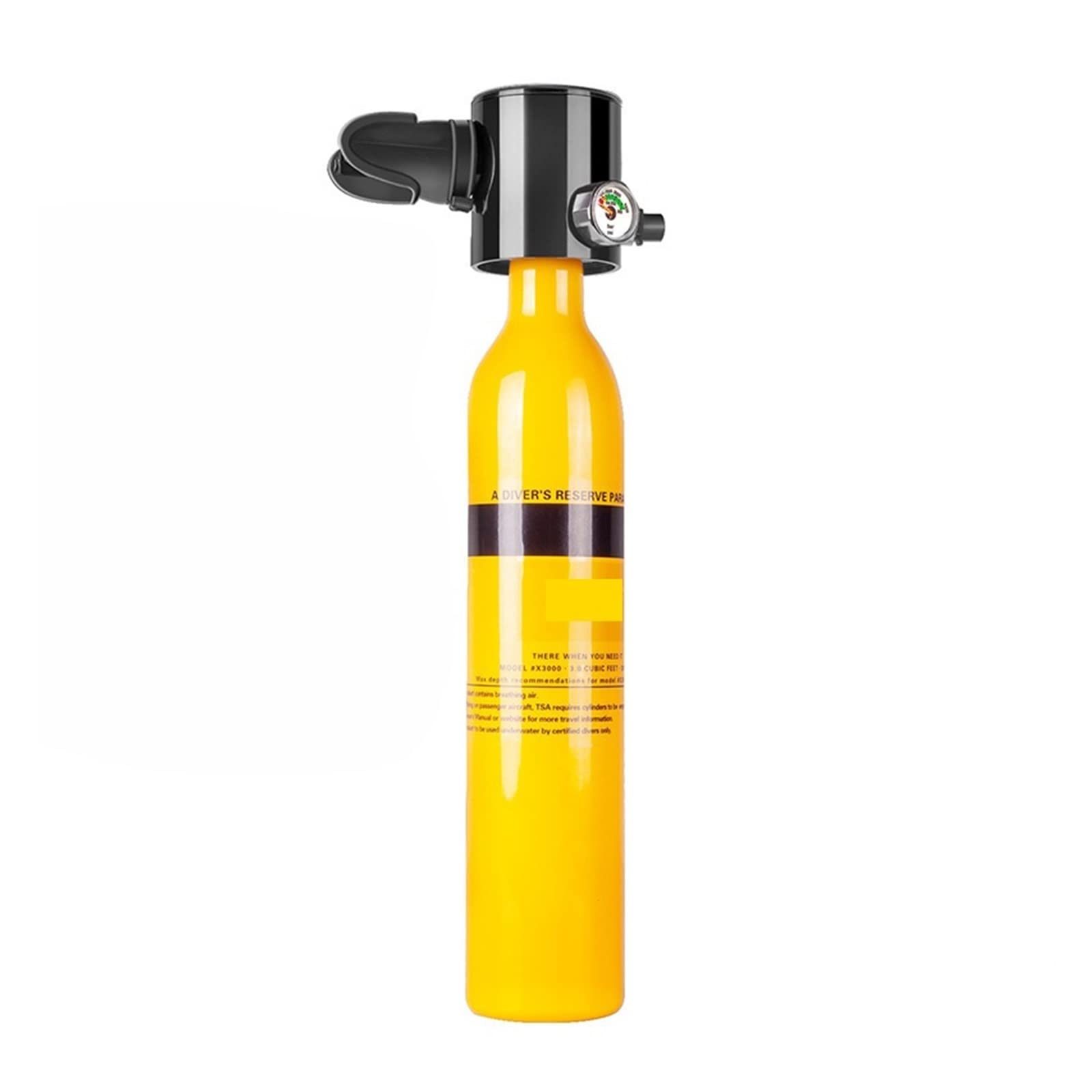 Mini-Tauchflasche Unterwasser-Rebreather, Tieftauchausrüstung, Künstliches Tauchen, Künstlicher Fisch, Kiemen, Schwimmen, Kleiner Zylinder, Luft-Sauerstoff-Tank-Set für Angeln, Schnorcheln und zur Not