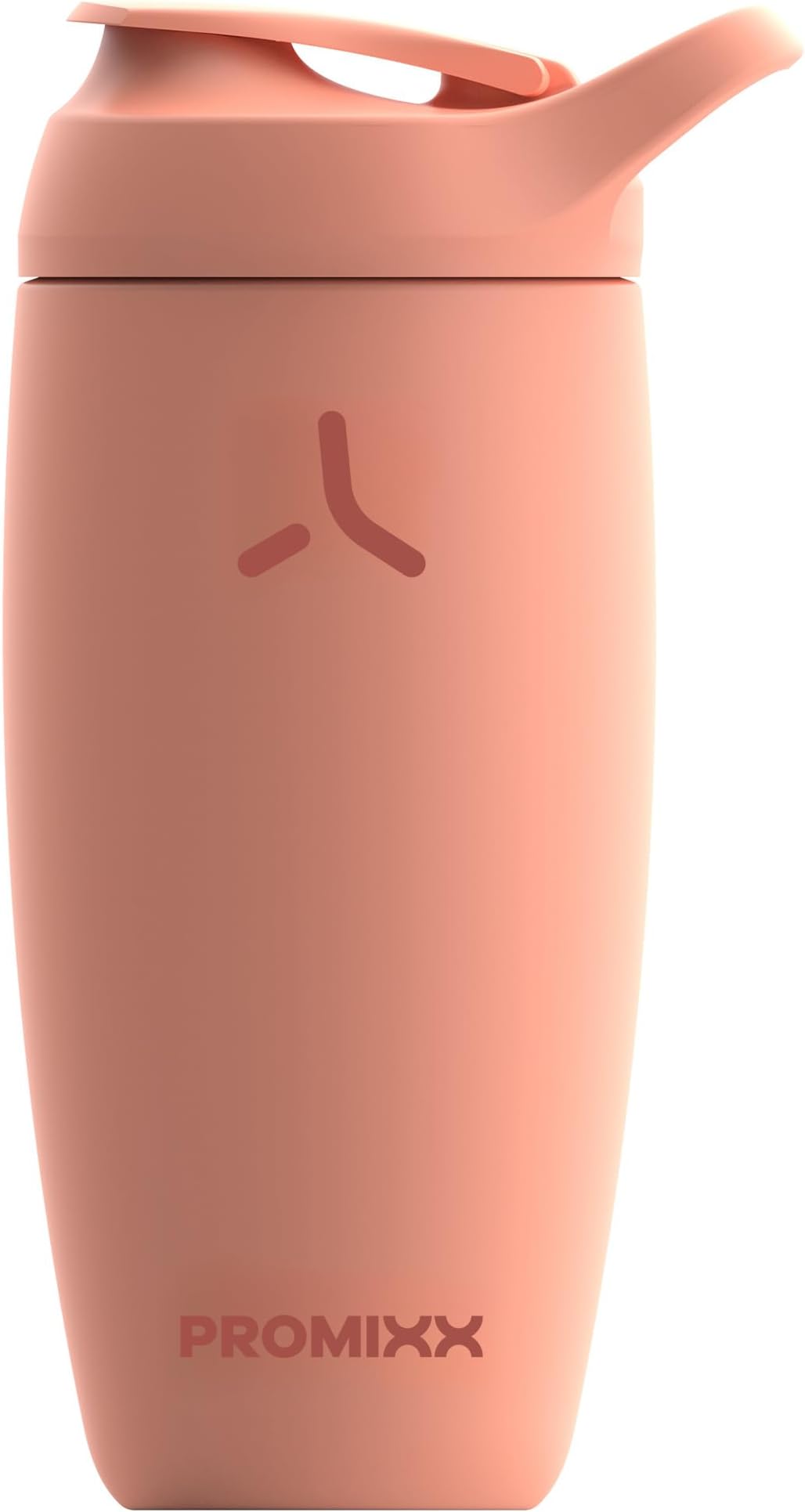 Pursuit Shaker Bottle Insulated Stainless Steel Water Bottle and Blender Cup, 550ml, Coral