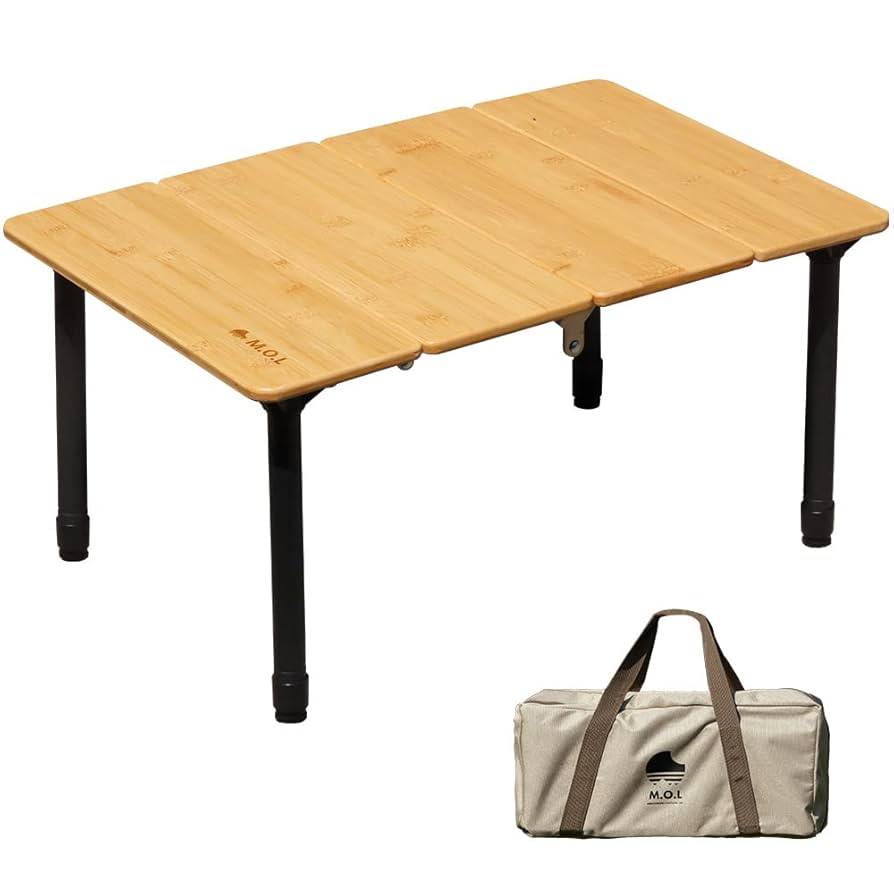 Amazon.co.jp: M.O.L 折りたたみ バンブーテーブル60 MOL-G301