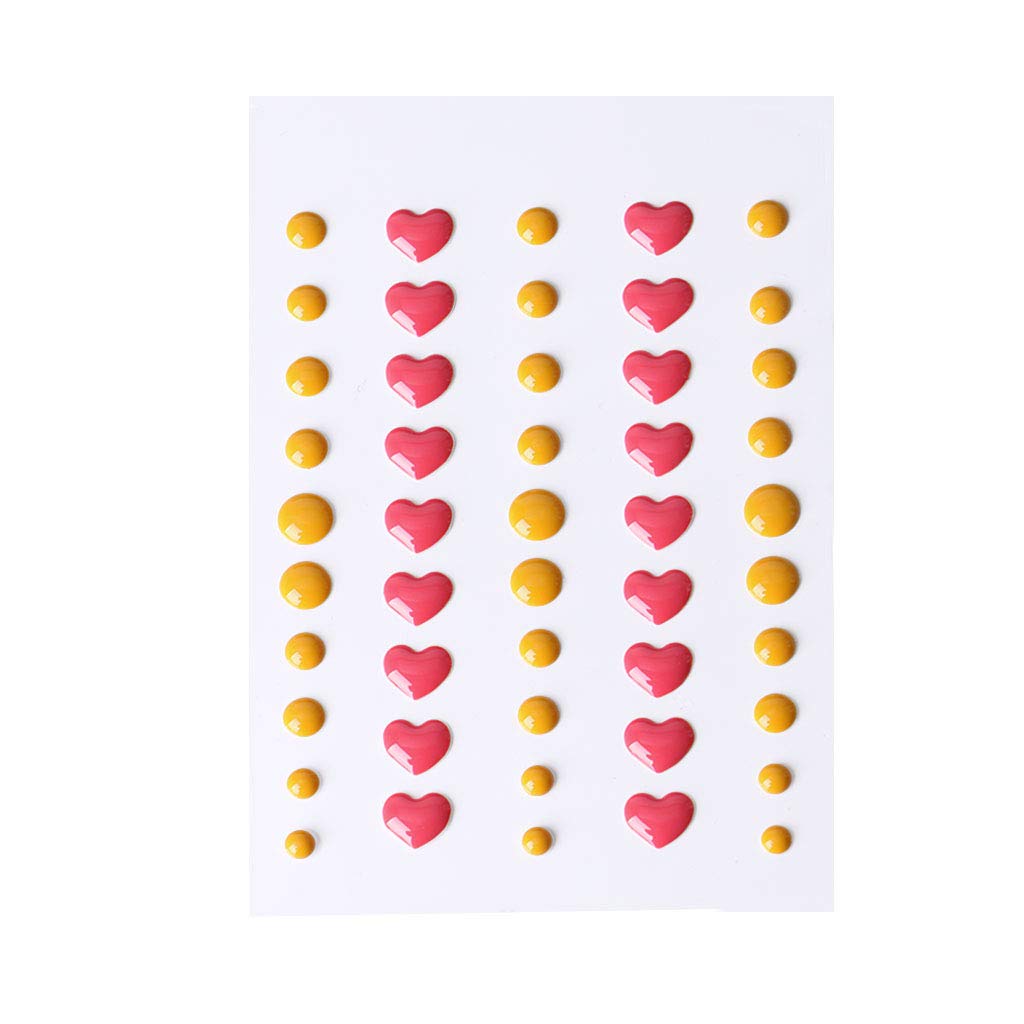 WEYCNCRIUF 1Pc Enamel Dots Resin Self-Adhesive Sticker for Scrapbooking DIY Crafts Sticky