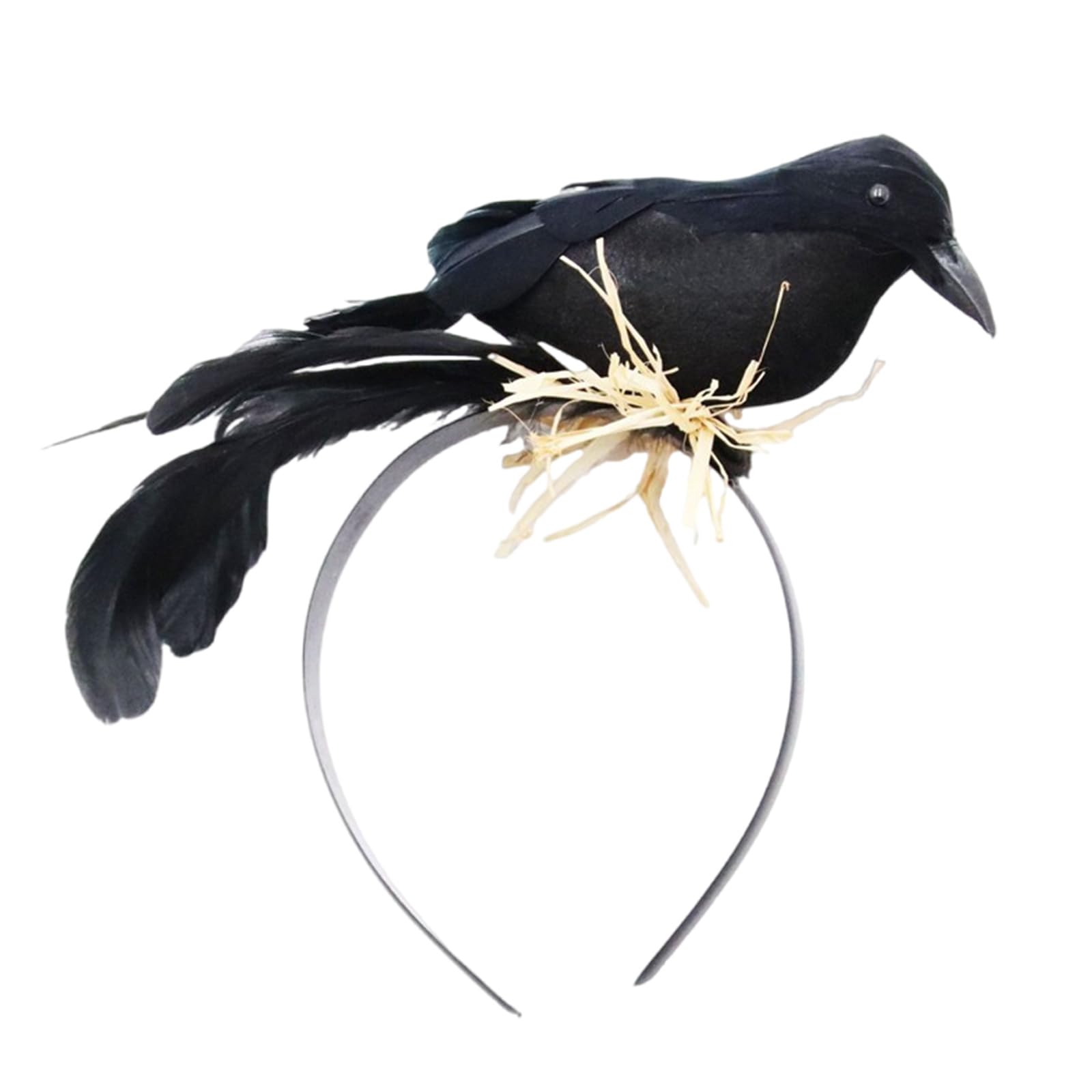 ZAYIUKI Halloween Crow Headbands Festival Atmospheres Headdress Durability Headpiece for Costume Parties