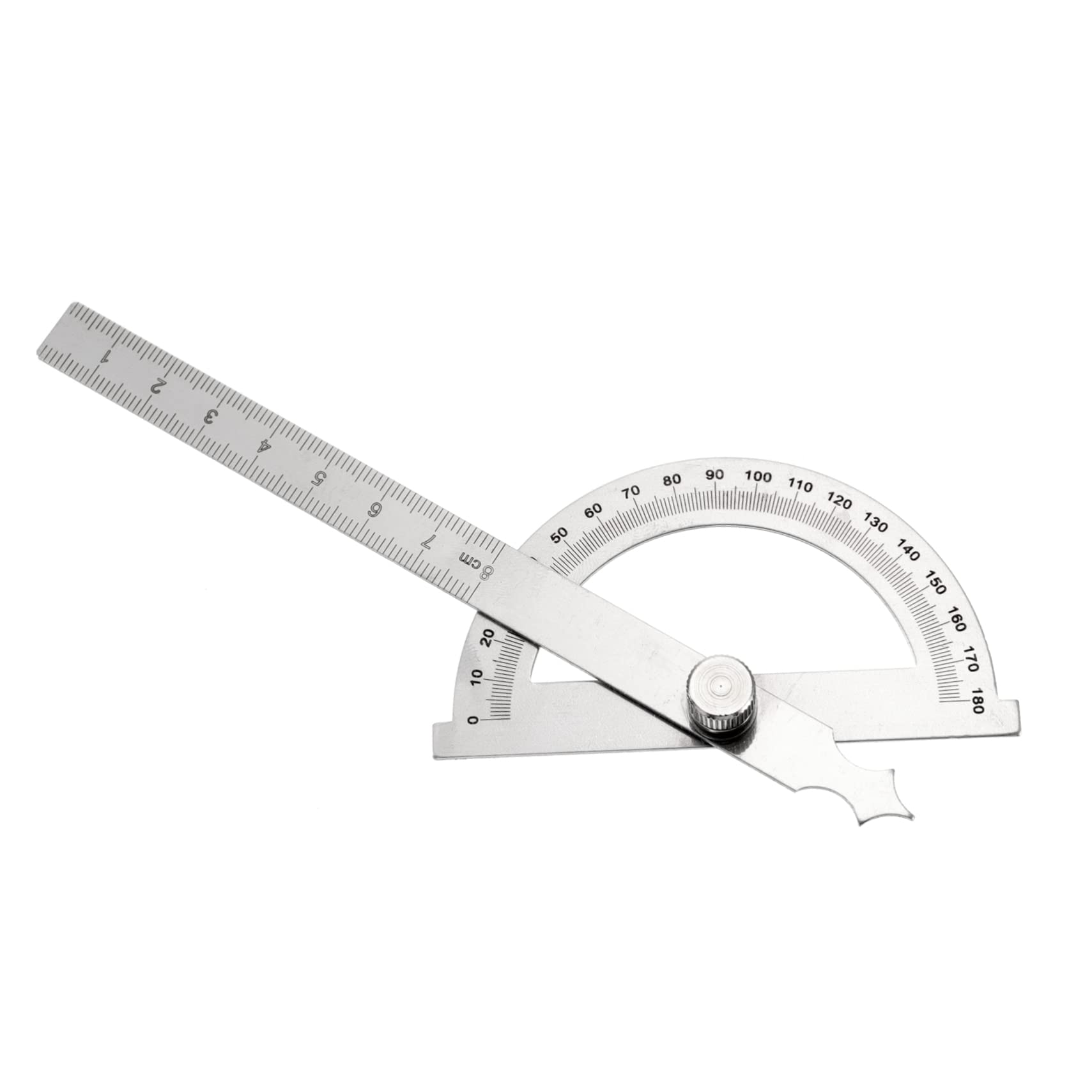 HOLIDYOYO Detachable Rotary Measure Goniometer Stainless Steel Angle Ruler for Craftsmen Engineers and Students Durable Scratch Resistant Protractor