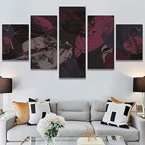SIGNWIN 5 Panel Canvas Wall Art Modern Art...