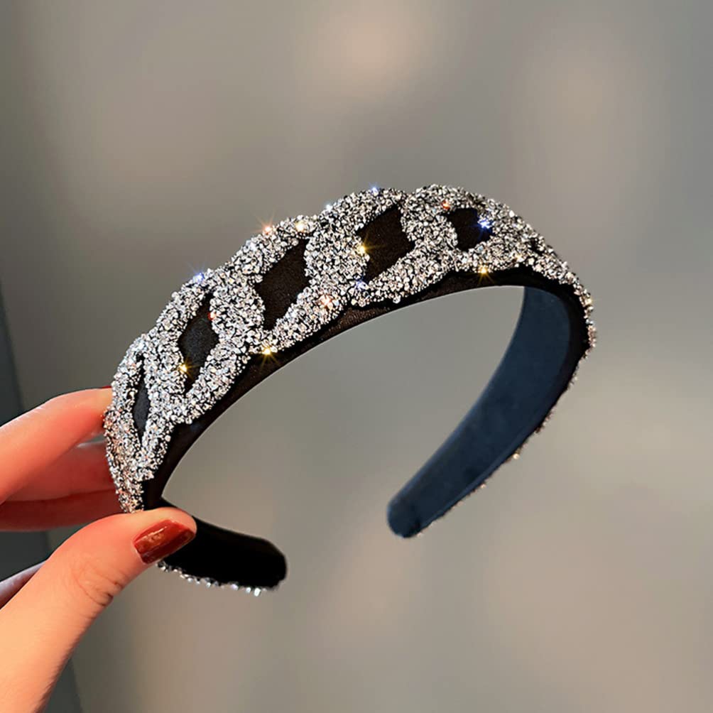 Diademas de cristal para mujer, diadema acolchada de perlas de Halloween, con diamantes de imitación y perlas de imitación, accesorios para el cabello de boda (blanco, negro y naranja Diademas de cristal para mujer, diadema acolchada de perlas de Halloween, con diamantes de imitación y perlas de imitación, accesorios para el cabello de boda (blanco, negro y naranja