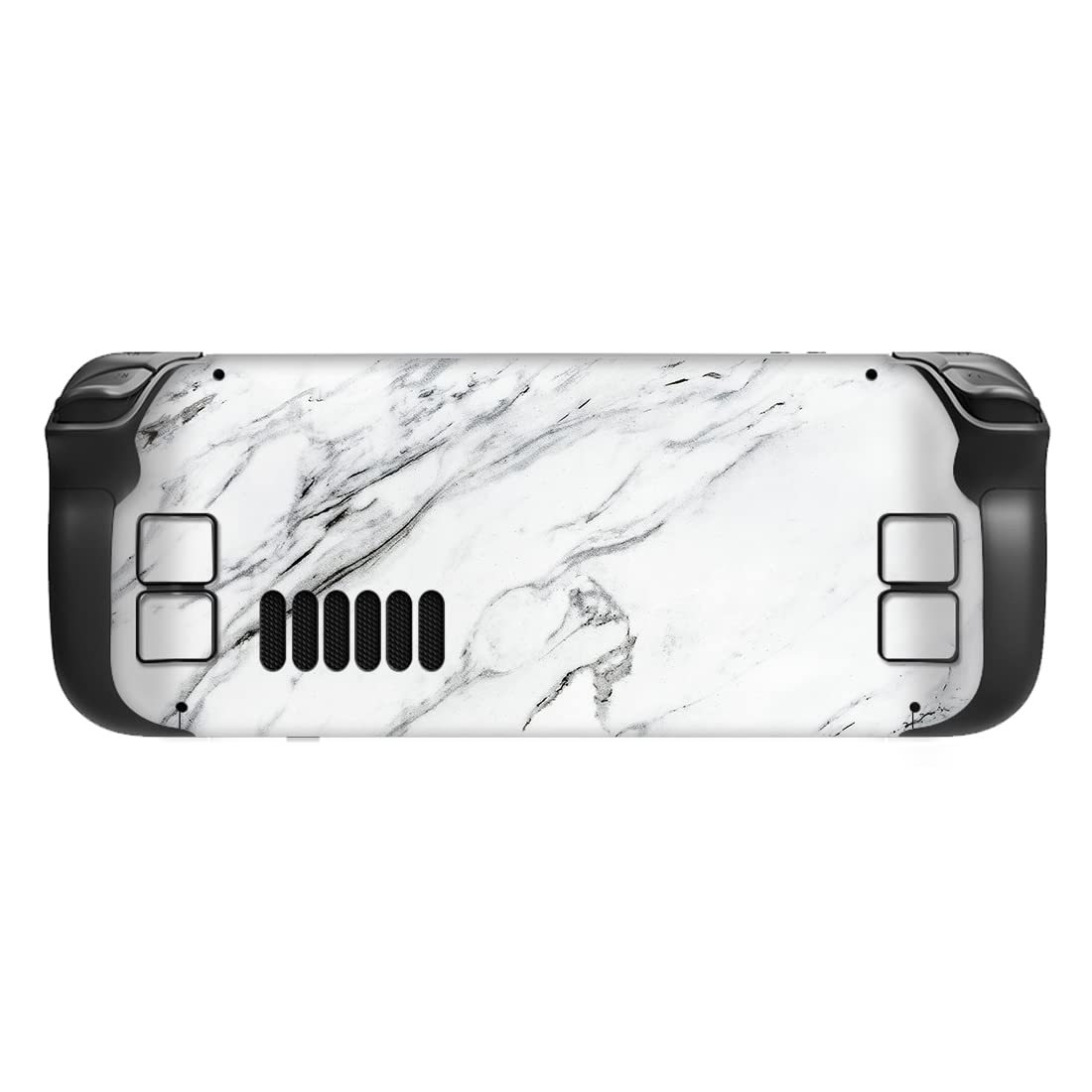 PlayVital Kit de Calcomanía Completa Protectora para Steam Deck LCD - Vinilos Skin Sticker Adhesivo, Pegatinas Personalizadas de Protección para Steam Deck OLED (Mármol Blanco Moderno)
