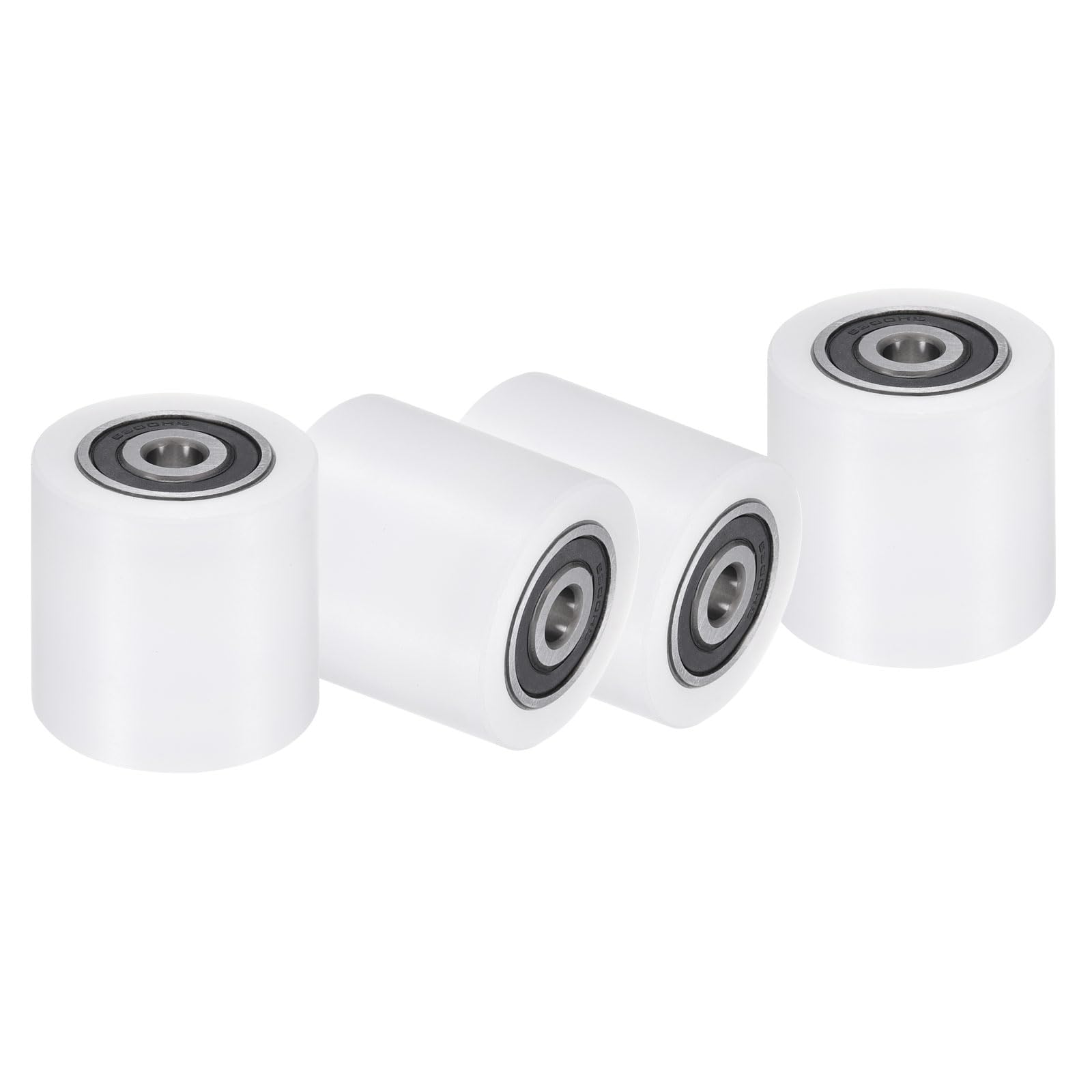 uxcell 2Pcs Nylon Roller Wheel with Bearings, 5/8" Bore x 1-7/8" Width x 4-3/4" Length, CNC Guiding Wheel Flat Belt Idler, Nylon Pulley (White) — Amazon image 22
