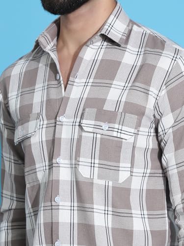 Image of Indian Needle Men's Checkered Regular Fit Shirts