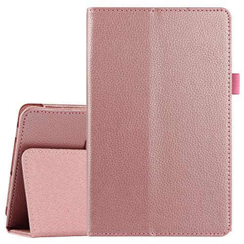 Gylint Case for Lenovo Tab M8 / Tab M8 HD LTE/Smart Tab M8 / Tab M8 FHD TB-8705F / TB-8705N / TB-8505F / TB-8505X / TB-8505FS - Premium PU Leather Smart Folio Cover with Pencil Holder Rose Gold