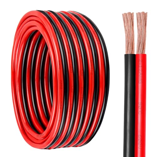 12 Gauge Wire 2 Conductors Copper Wire 12 AWG Battery Cable Oxygen Free Copper Wire for Solar Panel Automotive Trailer RV and Speaker (12 Gauge 10FT)