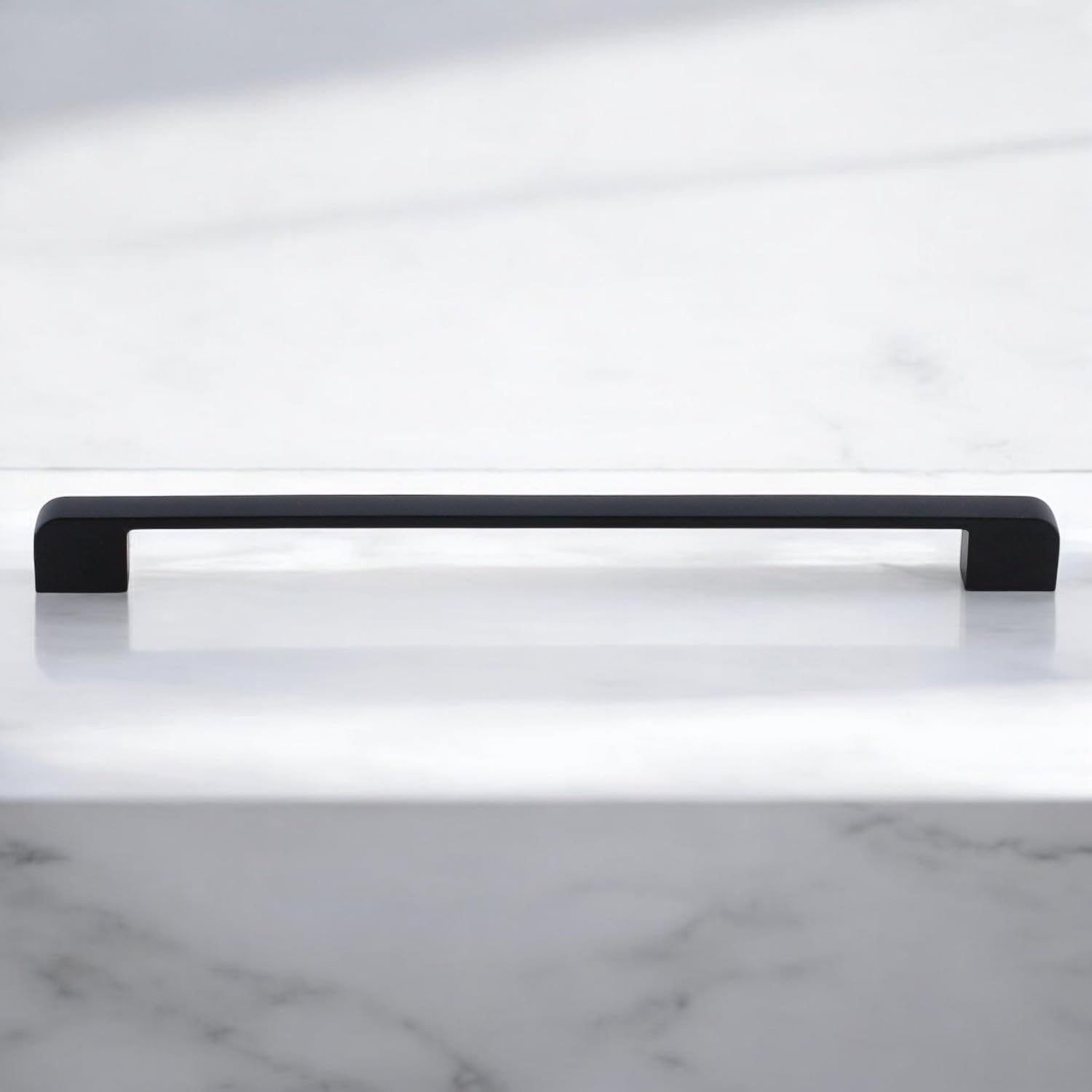 Badem10 Radus Siyah Metal Kulp 256 mm - 25.6 cm Mobilya Çekmece Mutfak Dolabı Dolap Kulpları Kulbu Kulpu