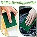 RAIHOMKIT 60 PCS Scouring Pads Heavy Duty, Reusable Multipurpose Scour Pads, 5.9 x 3.95 inch Household Scrub Pad for Cleaning, Green Dish Scrubber Scrubbing Pad for Dishes Sink Kitchen Metal Grills