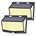 Produktbild Solarlampen für Außen, [3 Modi/468 LED] SEZAC Solarleuchten für Außen mit Bewegungsmelder, 280° Superhelle Solarleuchte mit IP65 Solarlampe Wasserdicht für Carport Garten Hof (2 Stück)