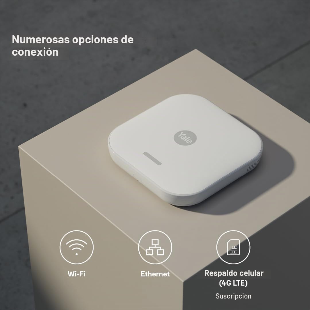 Yale - Kit de Inicio de Alarma Inteligente - | 5 Piezas | Armar, Armar parcialmente, Desarmar | Controlar 4 áreas de Seguridad | Alarmas en Tiempo Real