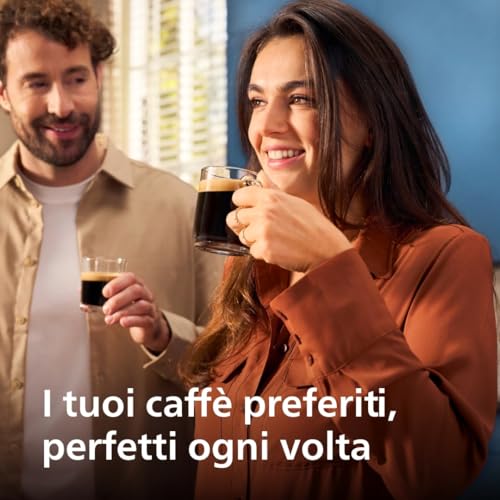 Philips 2200 Series Macchina da Caffè Automatica - Montalatte Classico, Display Touch Intuitivo, Nero Opaco (EP2220/10) - immagine 3