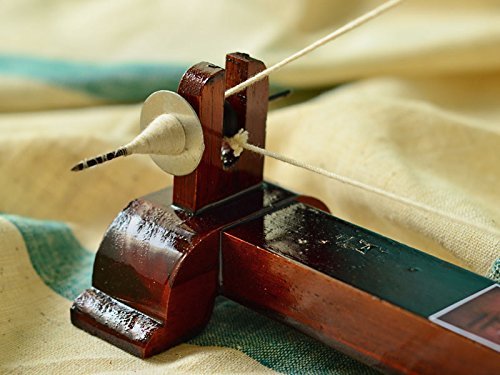 Planet 007 Wooden Charkha Gandhi Charkha Spinning Wheel Home Decor Handicraft Brown Colour #TOP4