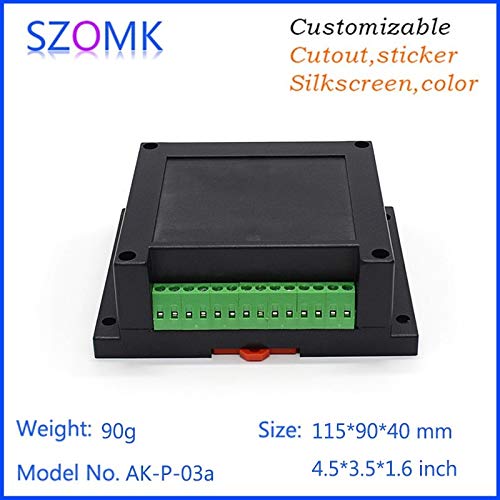 Gimax 10 pieces 1159040mm abs din rail case plastic enclosure housing verteilerkasten rail din housing - (Color: beige)