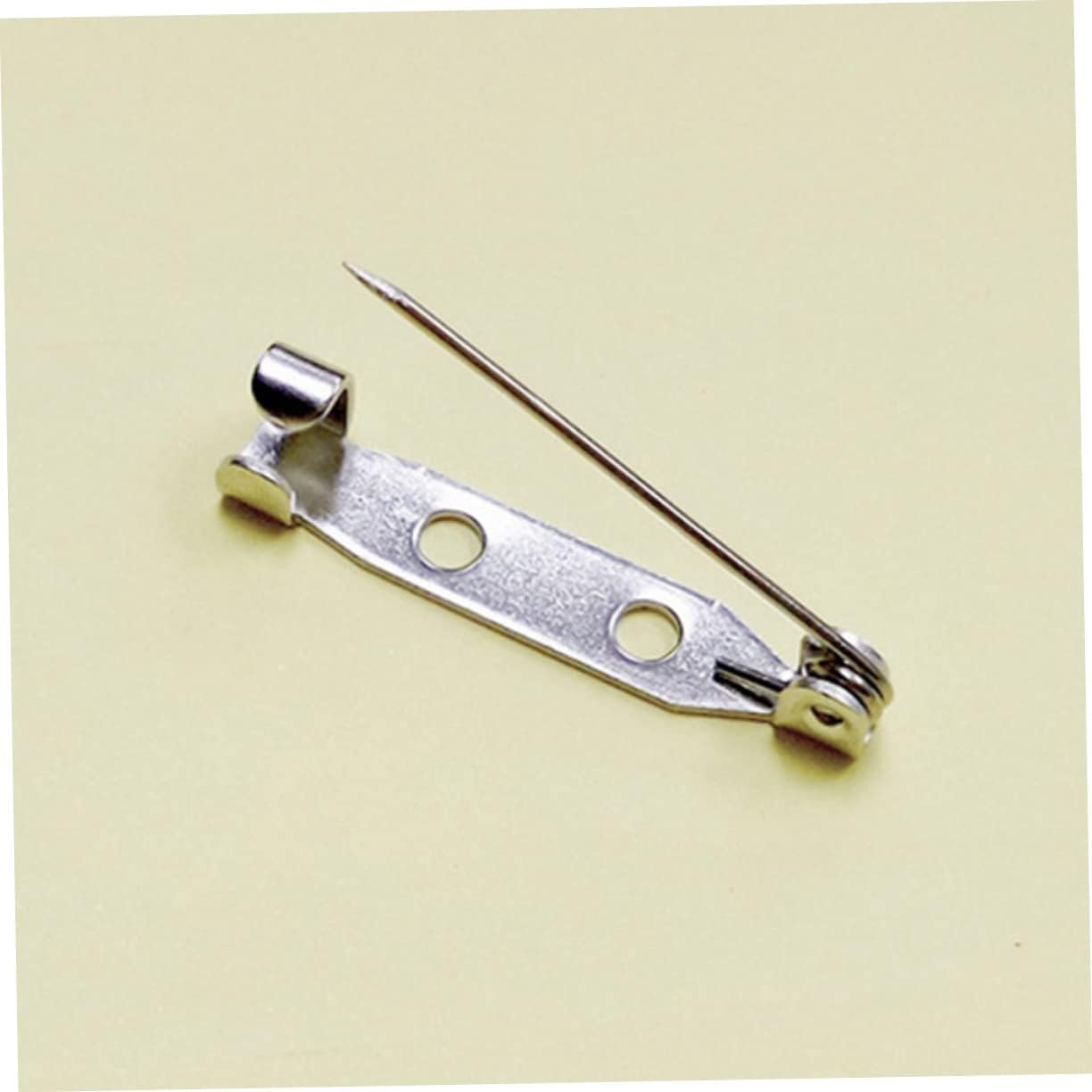 FOMIYES 400Pcs Safety Pins with Holes for DIY Jewelry Brooches and Crafts Durable Clasp Pins for Securing Hats Scarves and Skirts for DIY Projects