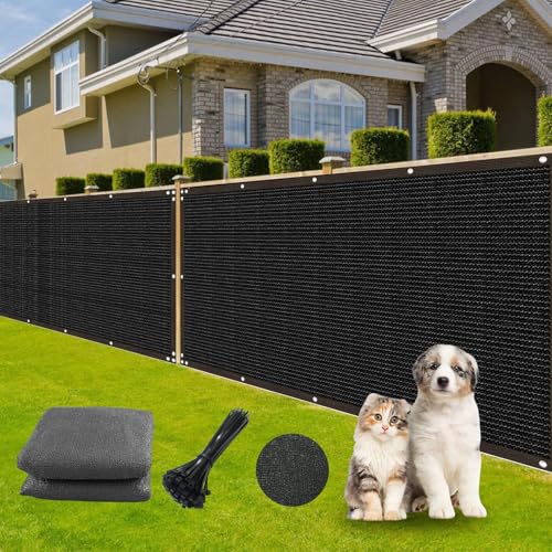 Fence Privacy Screen 4x50Ft - Heavy Duty Outdoor Fence Cover with Zip Ties
