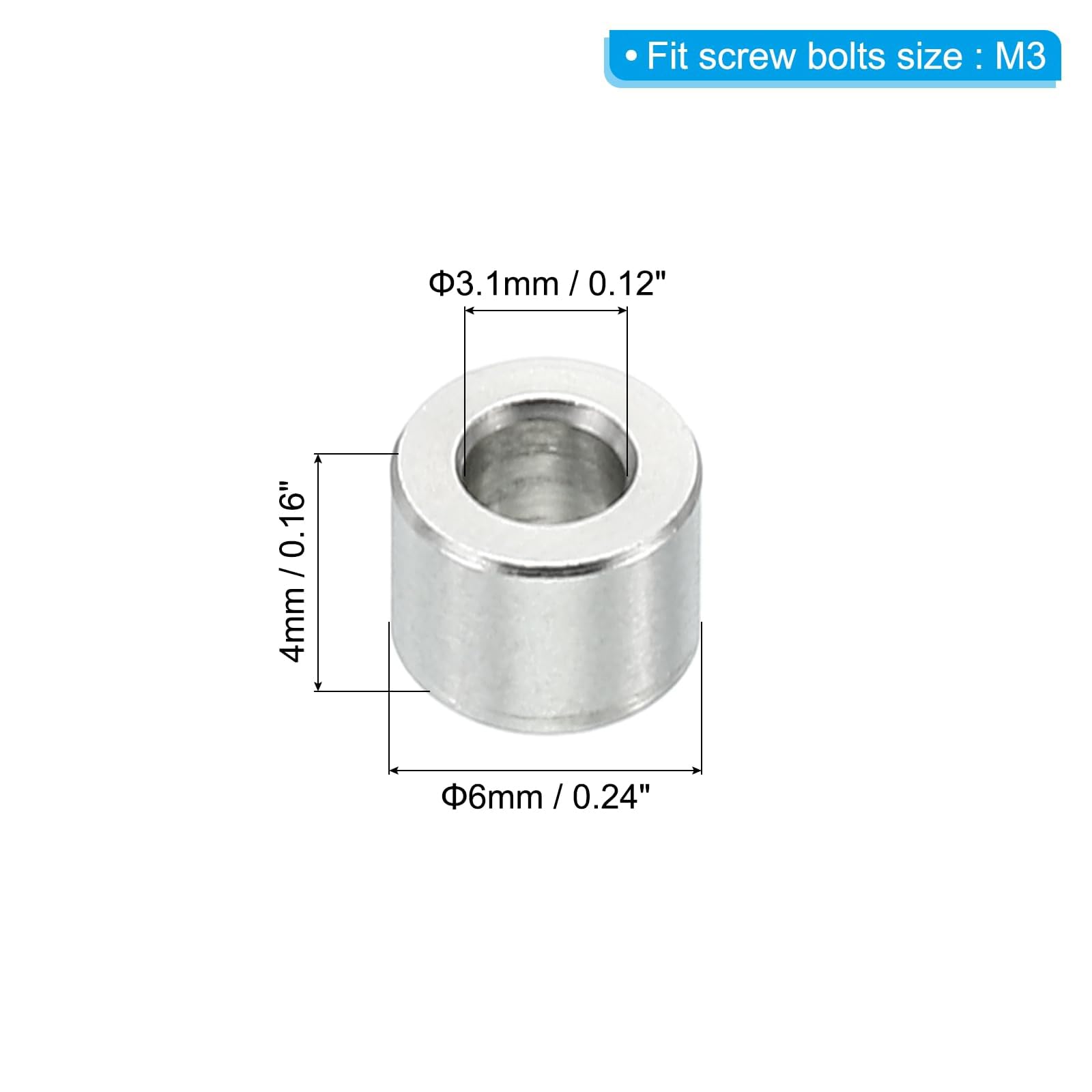 Unifizz M3 Stainless Steel Spacers - Image 2