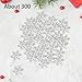 FytStycale Snowflake Confetti Decors Table Decorations Party Home Decor, Christmas Ornaments, for Birthday Office, Silver