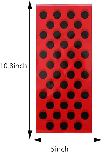 Miniatura 2 de 50 bolsas de celofán de celofán con lunares negros, bolsas de dulces de celofán, bolsas de plástico para golosinas de celofán, bolsas de fiesta de