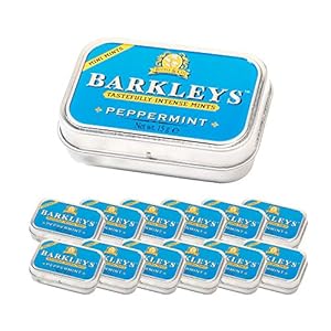 Barkleys Mini Mints Peppermint Sugarfree 12 x15 gr. Pastilles met Pepermunt Scherp