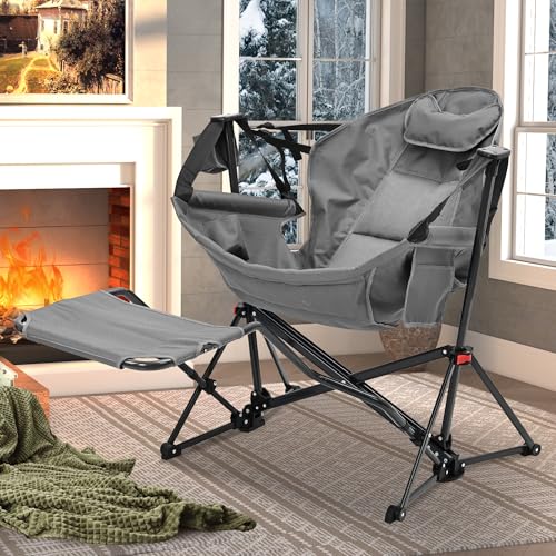 Ainfox Hammock Chair with Footrest