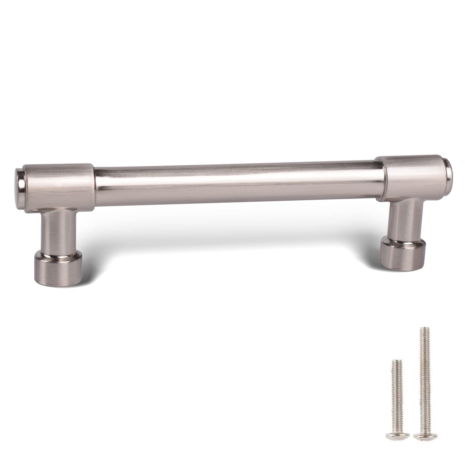 khtumeware 20 Pack Brushed Satin Nickel 4 Inch(102mm) Hole Centers Kitchen Cabinet Pulls Cabient Hardware Kitchen Handles for Cabinets Cupboard Handles Drawer Pulls โ image 1
