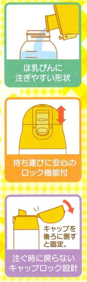 HappyDays SMIB5 Stainless Steel Water Bottle, 16.9 fl oz (500 ml), For Milk Formula