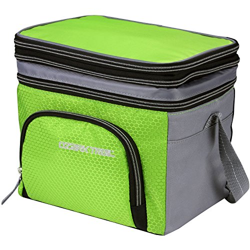 Softsided 6-Can Cooler with Removable Hardliner (Green)