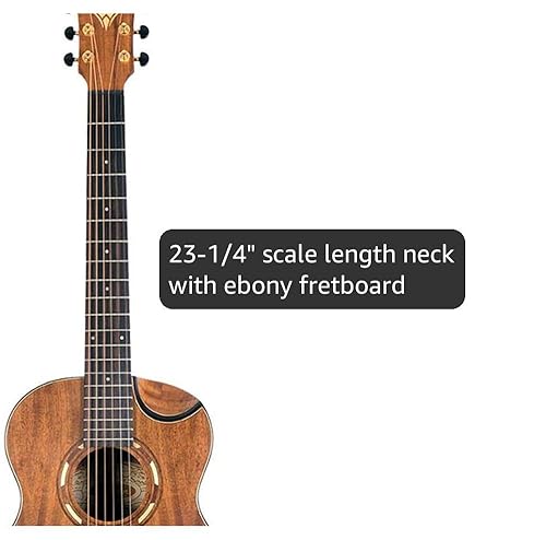 Amazon.com: Washburn Comfort G-Mini 55 Koa Travel Size Acoustic