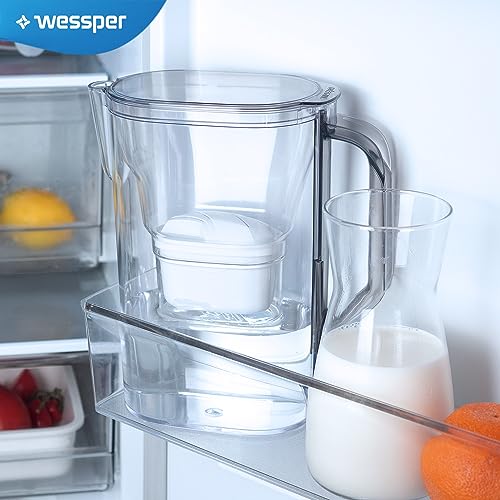 Wessper Wasserfilter Kartuschen Satz mit 12 Stück | Ersatz für BRITA MAXTRA+ Wasserfilter | Wasserfilterkartuschen Reduziert Chlor & Kalk | Reineres Wasser | Kompatibel mit Brita Kanne