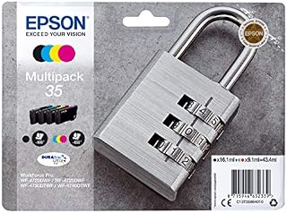 Epson C13T35864020 Original Inkjet Cartridges, Black, Yellow, Magenta, Cyan, Multipack (Pack of 4)