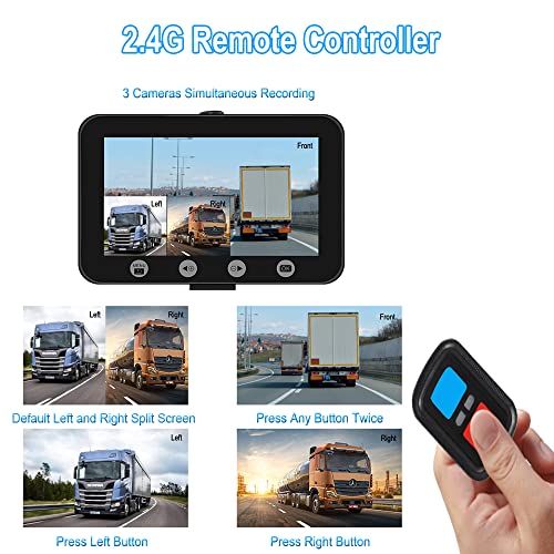 VSYSTO 3CH WiFi Truck Dash Cam