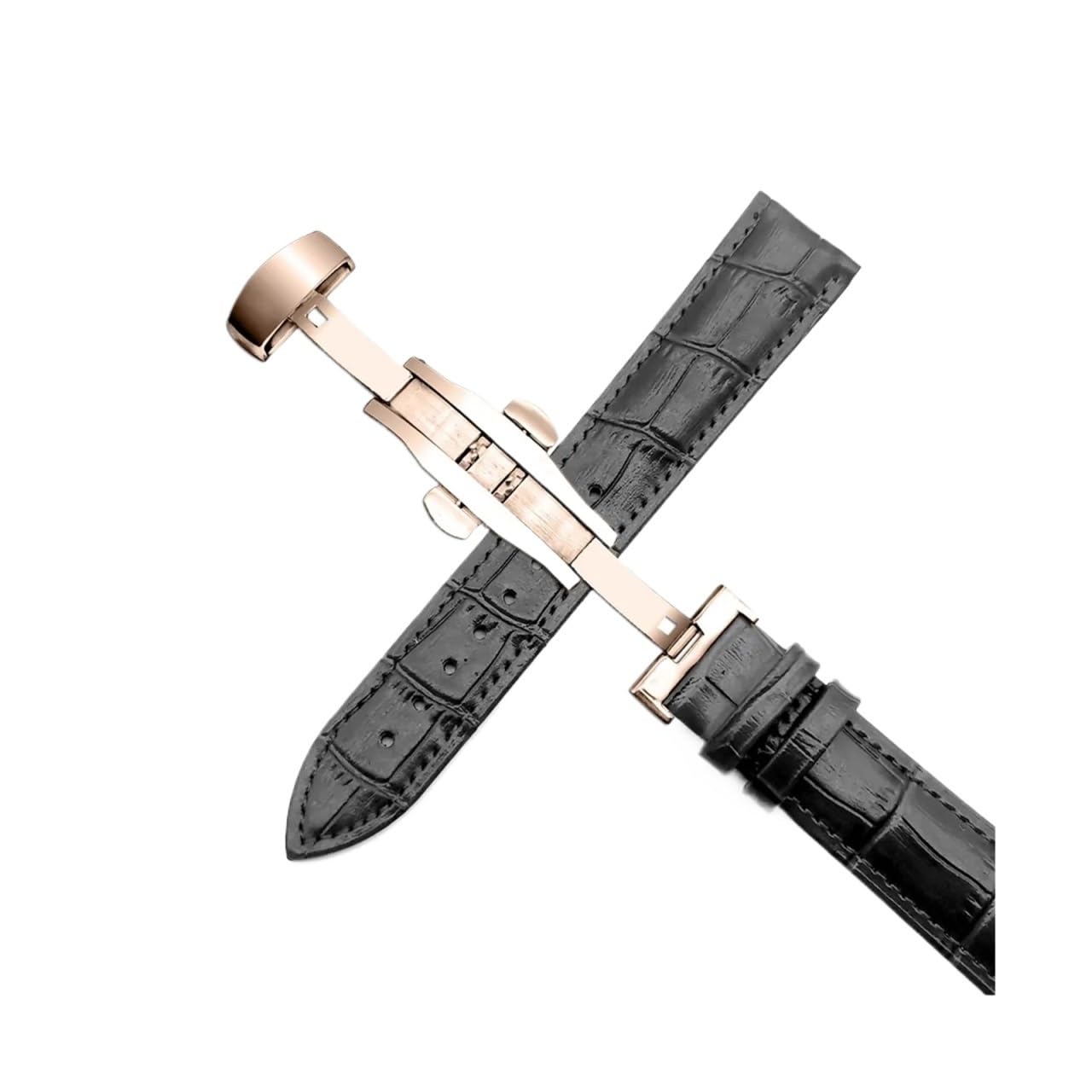 Cinturino 14mm 16mm 18mm 19mm 20mm 21mm 22mm 24mm Cinturino in Pelle da Uomo Cinturino di Ricambio Universale Accessori per Orologi