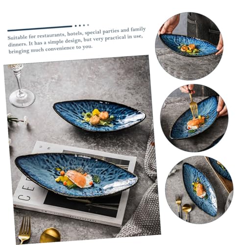 Plato de cerámica estilo japonés para sushi y sashimi miniatura 3