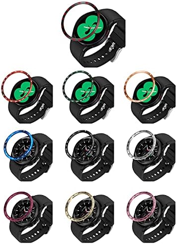 Senter Bezel Compatible with Samsung Galaxy Watch 4 Classic 46mm, Flexible Shockproof Case with Frame Ring Cover